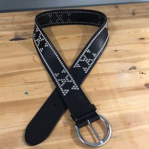 Banana Republic thick studded leather belt